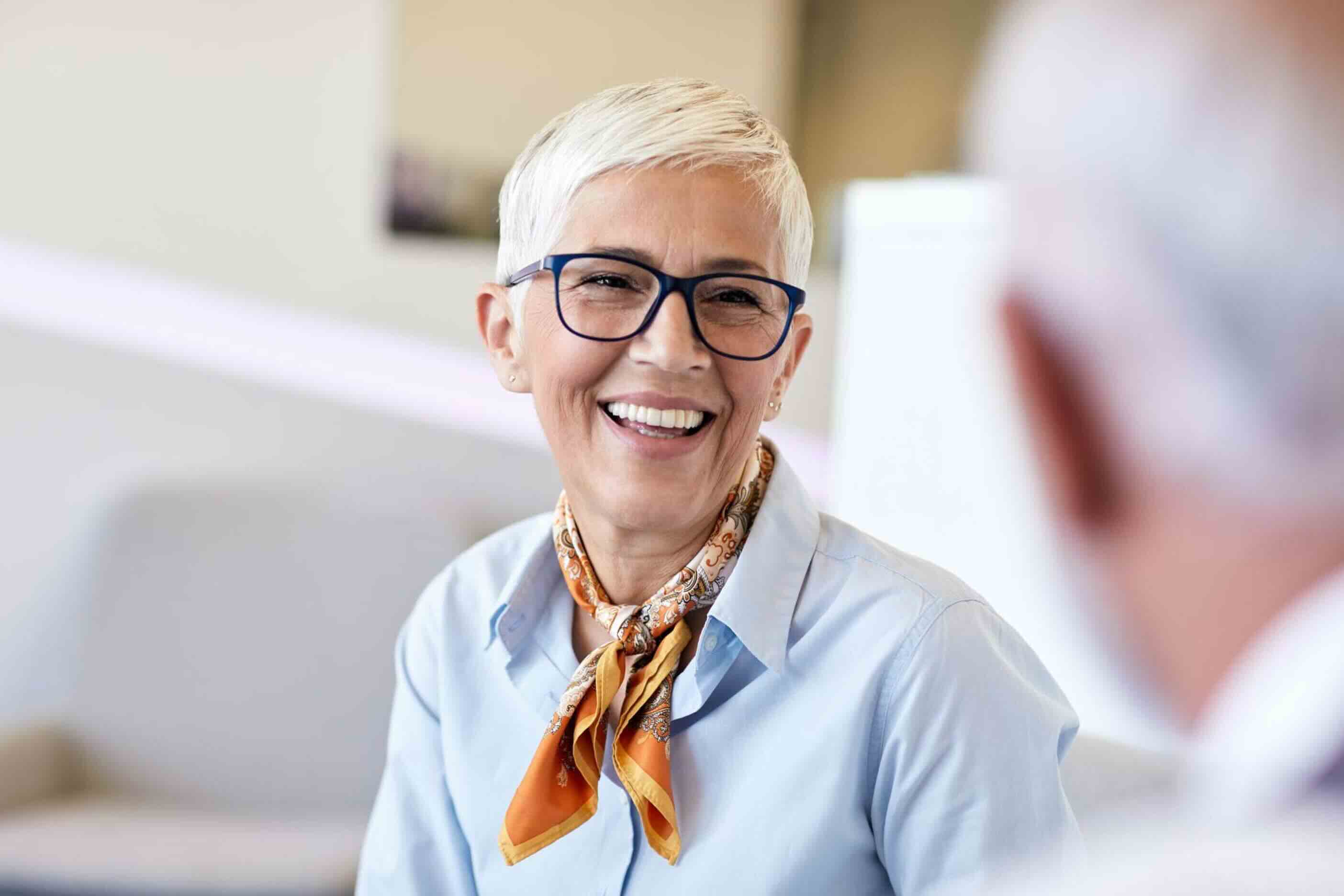 Patient enjoying renewed confidence after dental implant treatment near Caterham