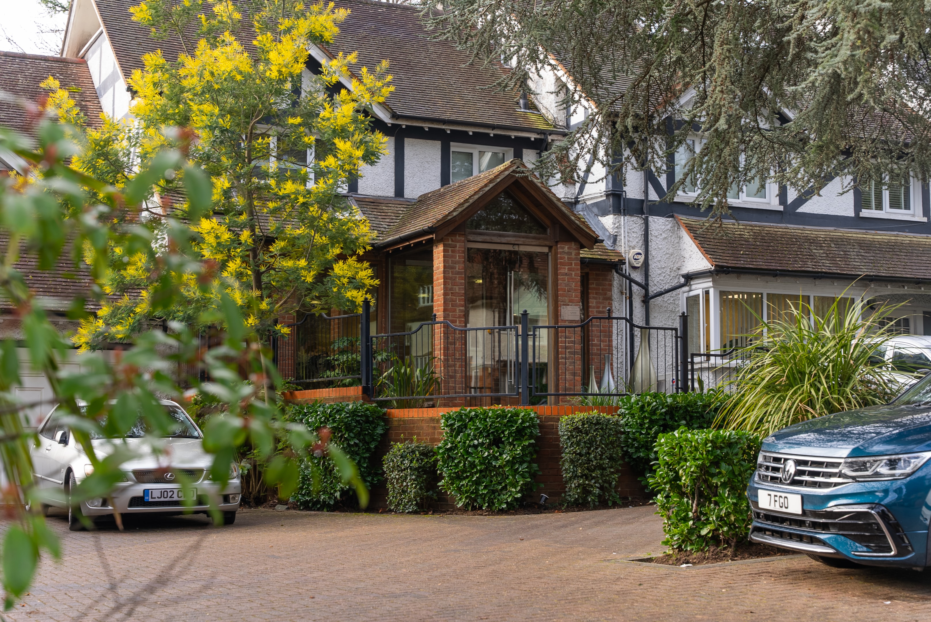 A welcoming entrance to Foxley Lane Dental dental practice in South Croydon.