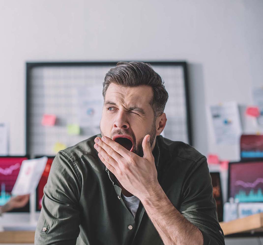 Daytime fatigue and tiredness caused by untreated sleep apnoea