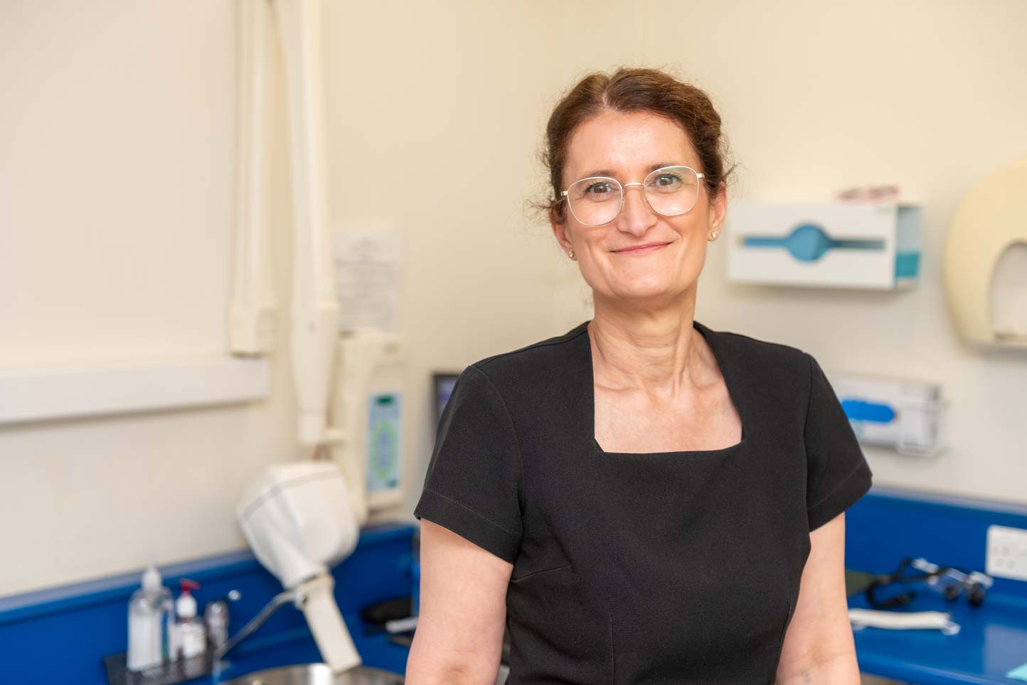 Christine Marzahn, dentist at our Purley dental clinic, providing expert composite bonding and cosmetic dental care in a relaxed environment