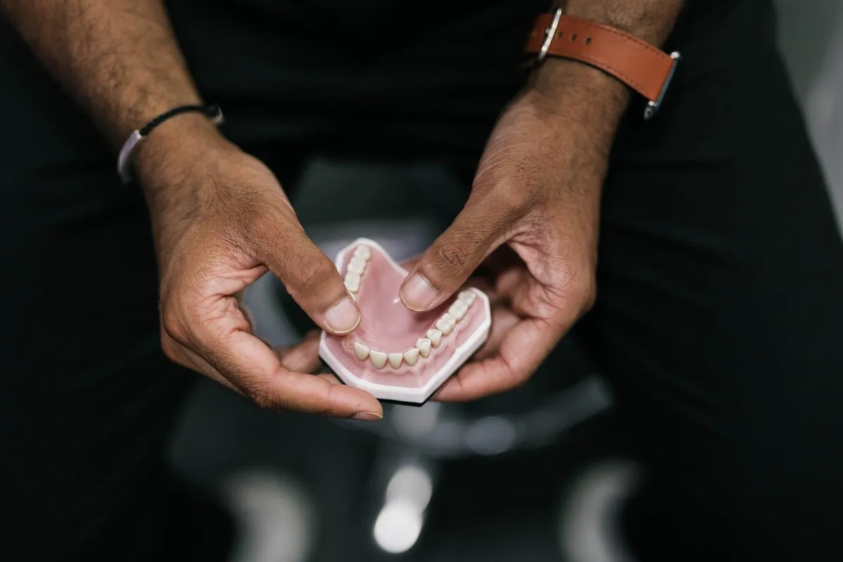Implant dentist explaining dental implant treatment options near South Croydon