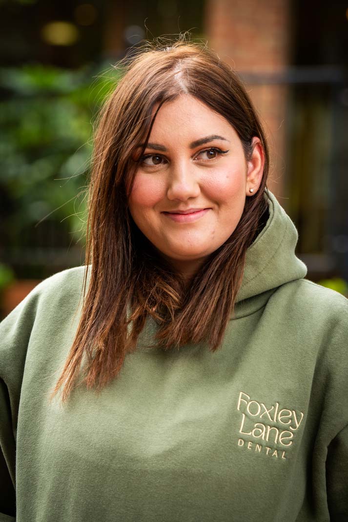 Trainee dental nurse Natalia Morena at the Purley practice, supporting patients exploring Invisalign treatment